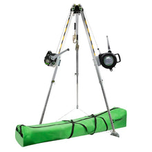 Load image into Gallery viewer, 7′ Adjustable Tripod Kit, 65′ Technical Personnel Winch, 65′ 3-Way 019-11004
