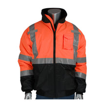 Load image into Gallery viewer, PIP® ANSI Type R Class 3 Value Black Bottom Bomber Jacket  333-1740
