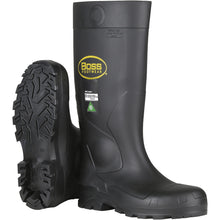 Load image into Gallery viewer, Boss® Footwear Black PVC Full Safety Steel Toe and Midsole Boot 383-820
