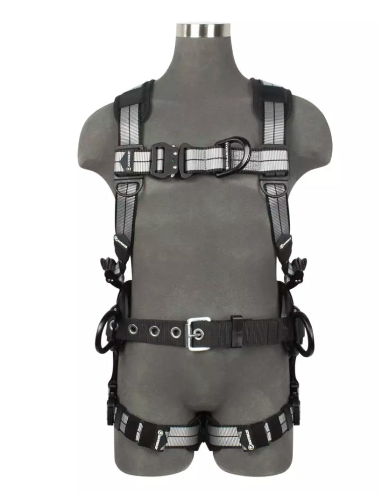 PRO+ Slate Construction Harness: Alu 3D, Alu QC Chest, Alu FD, Alu QC Legs